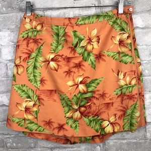 Tommy Bahama | Silk Skort Hawaiian Print